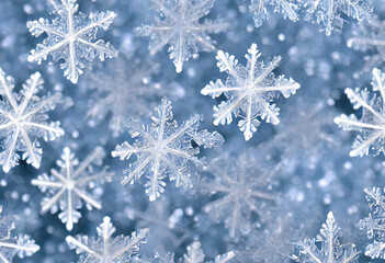 gros plan de flocons de neige