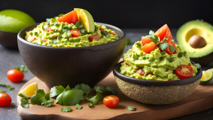 Mash the avocado and keep it in a bowl Ai Generated