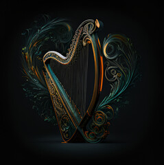 abstract harp background