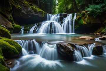 Fototapeta premium waterfall in the forest