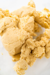 Panda shaped shortbread cookies with chocolate icing