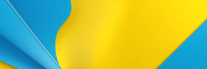 Gelber und blauer Hintergrund mit Streifen. Vektorabstraktes Hintergrundtexturdesign, helles Poster. Abstrakter Hintergrund moderne Hipster-futuristische Grafik. Mehrschichtiger Effekt mit Textur.