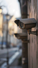 Security Cameras Capturing Surveillance Footage