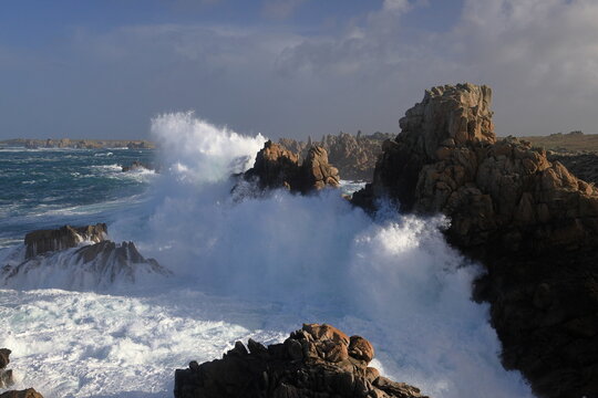 Rocks and waves