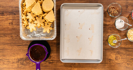 Festive Holiday Baking Station: Cookies, Chocolate, Nuts, and More