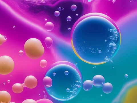 Beautiful abstract colorful background concept with bubbles shapes