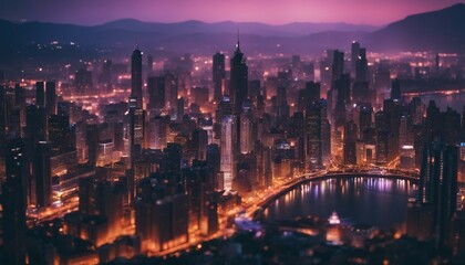 Fototapeta premium panorama at night