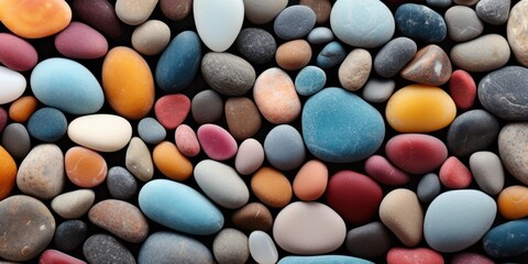 Fototapeta na wymiar Colorful pebbles stones as texture or background