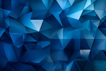 Obraz premium Blue triangular abstract background, Grunge surface, 3d Rendering
