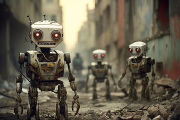 Fototapeta premium Robot rebellion