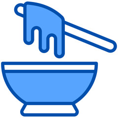 wax blue color icon, for woman and beauty theme