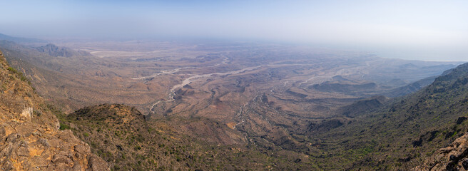Jabal Samhan with majestic mountain range