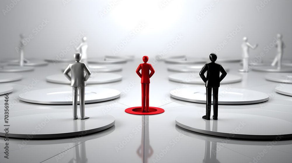 Poster man in the face of decision making must have a process or a procedure for making decisions