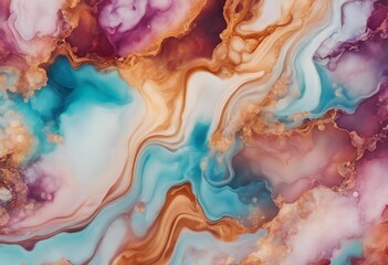 Alcohol ink colors translucent Abstract multicolored marble texture background