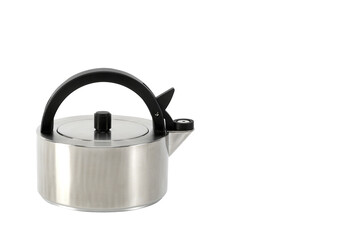 Teapot, whistle kettle isolated on white background with space for text