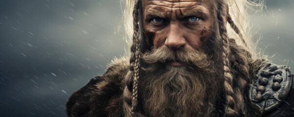 Portrait of a viking - obrazy, fototapety, plakaty