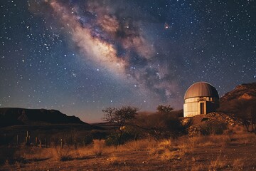 Stargazing night at a remote observatory