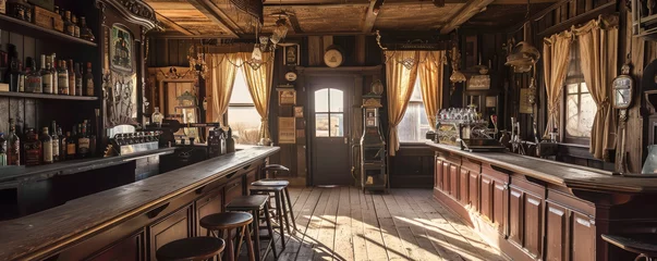 Foto op Plexiglas Western saloon interior © thejokercze
