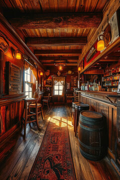 Western saloon interior