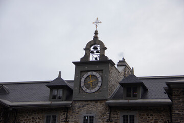 Old clock and bells