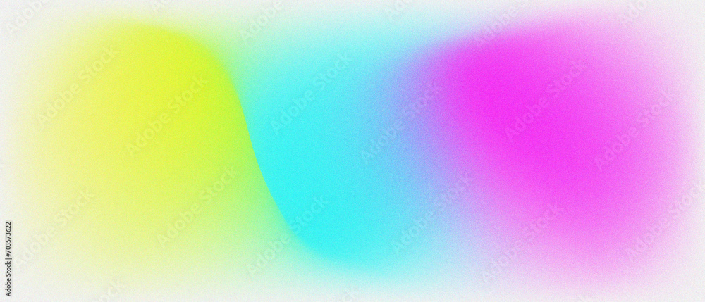 Poster grainy gradient background with hologram effect