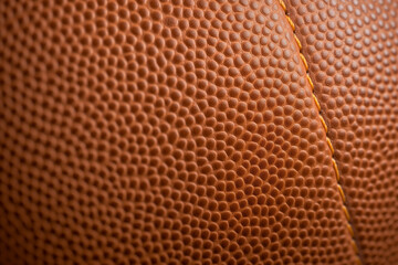 close up of a football leather texture, background