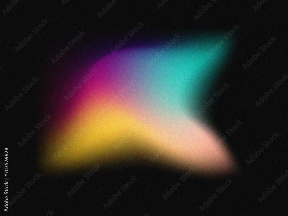 Poster grainy gradient background with hologram effect