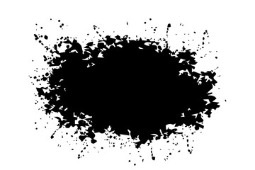 Hand drawn grunge spots. Ink spots. Vector illustration