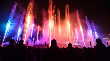 Firework Extravaganza at Olympic Glory Night