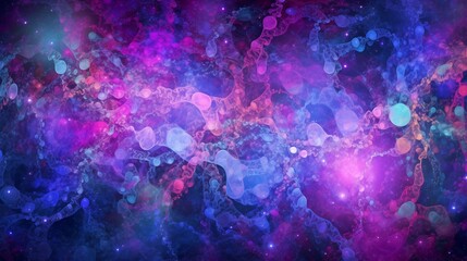 Blue Azure Pink Purple Magenta Nebula Space Abstract Wallpaper, Atmospheric Ambience