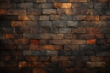 Mosaic brick texture background, Generative AI