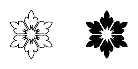 Illustration Vector Graphic of Snow icon design