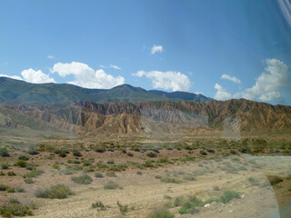 On the road - Lake Issyk-Kul and Tian Shan Mountains