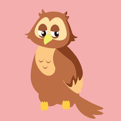 Cute cartoon owl