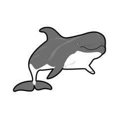 Illustration Vector Graphic of Dolphin icon design