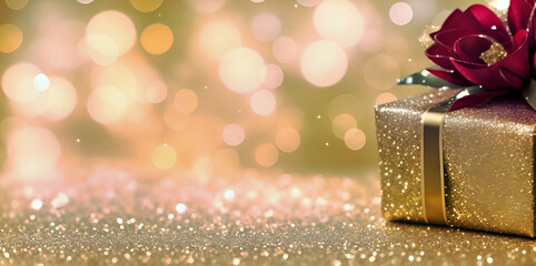 Fototapeta premium Gleaming Treasures, A Golden Delight Unveiled, Awaited With Eager Anticipation.