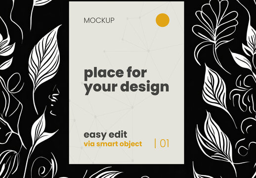 Paint Art Drawing Poster Mockup 09