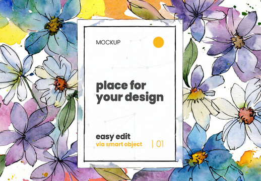 Paint Art Drawing Poster Mockup 11