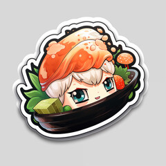 Anime_sushi_sticker_design