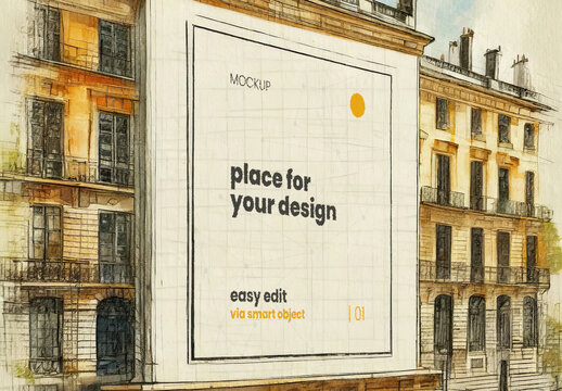 Paint Art Drawing Poster Mockup 21