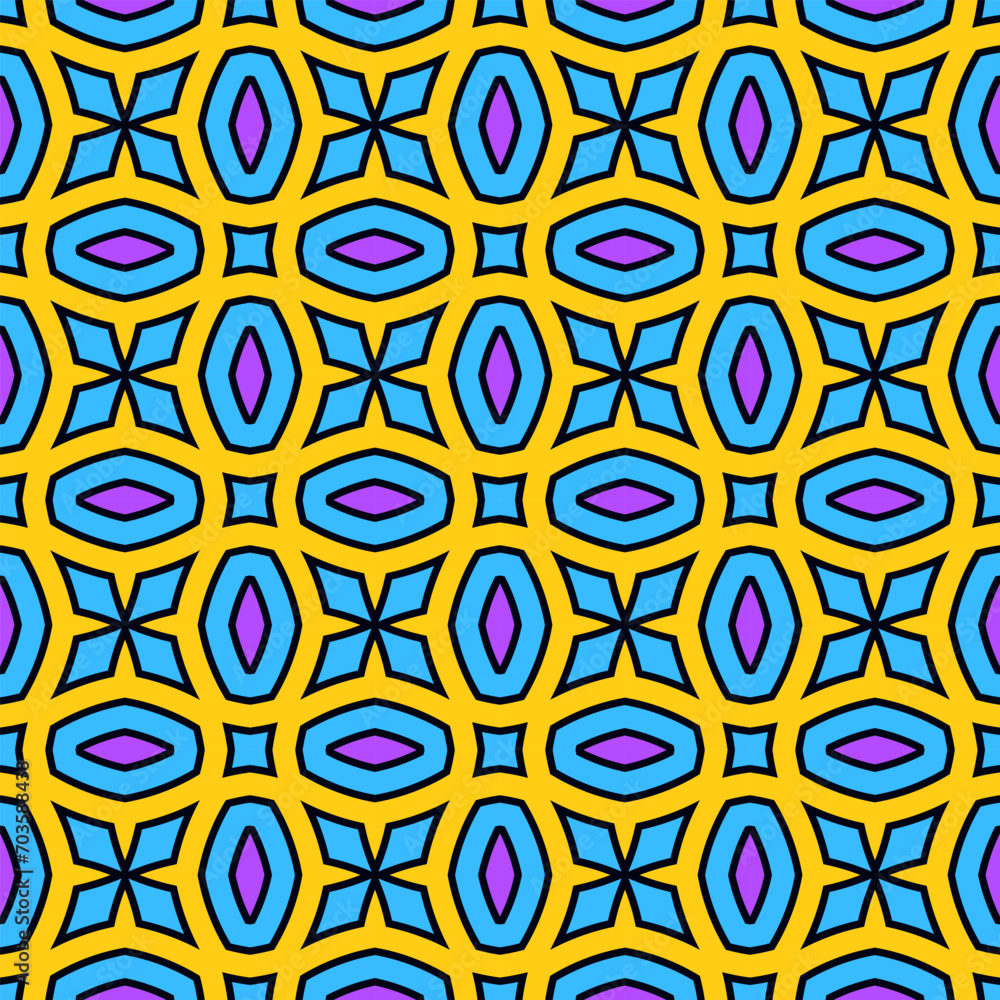 Poster seamless multicolor pattern with an original decorative composition. version no. 10. acid color pale