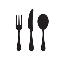 Spoon fork knife set in cartoon, doodle style. Isolated 2d vector illustration in logo, icon, sketch style, Eps 10. AI Generative - obrazy, fototapety, plakaty