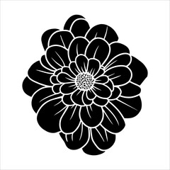 Hand drawn simple flower illustration