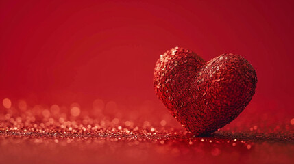 Obraz premium Espace vide de composition avec des coeurs. Ambiance chaleureuse et romantique. Saint-Valentin, amour, plaisir, bonheur. Arrière-plan pour conception et création graphique.
