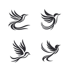 Bird icon set