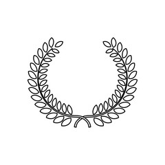Illustration Vector Graphic of laurel wreath icon design