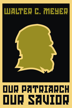 Propaganda poster with silhouette textures included