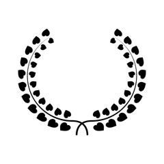 Illustration Vector Graphic of laurel wreath icon design