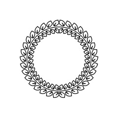 Illustration Vector Graphic of laurel wreath icon design