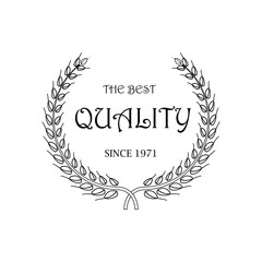 Illustration Vector Graphic of laurel wreath icon design